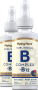 B-Complex Liquid Plus B-12 Sublingual, 1200 mcg, 2 fl oz (59 mL) Dropper Bottle, 2  Dropper Bottles
