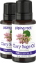 Clary Sage Pure Essential Oil (GC/MS Tested), 1/2 fl oz (15 mL) Dropper Bottle, 2  Dropper Bottles