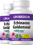 Echinacea Goldenseal, 1400 mg (per serving), 100 Vegetarian Capsules, 2  Bottles