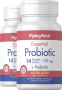 Essential Probiotic 14 Strains 60 Billion Organisms + Prebiotic, 50 Vegetarian Capsules, 2  Bottles