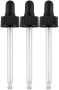 Glass Dropper 3 Pack (Fits 2 oz/59 mL Bottles), 3 Dropper