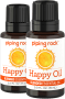 Happy Essential Oil Blend (GC/MS Tested), 1/2 fl oz (15 mL) Dropper Bottle, 2  Bottles