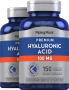 Hyaluronic Acid, 100 mg, 150 Quick Release Capsules, 2  Bottles