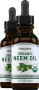 Neem Oil (Organic), 1 fl oz (30 mL) Dropper Bottle, 2  Dropper Bottles