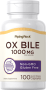 Ox Bile, 1000 mg (per serving), 100 Quick Release Capsules