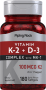 Vitamin K-2 Complex 100 mcg with D3, 180 Quick Release Softgels