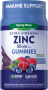 Zinc Gummies (Natural Mixed Berry), 50 mg (per serving), 60 Vegan Gummies
