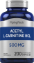 Acetyl L-Carnitine, 500 mg, 200 Quick Release Capsules