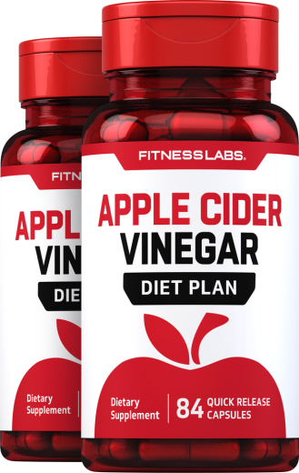 Apple Cider Vinegar Diet Plan, 84 Quick Release Capsules, 2  Bottles