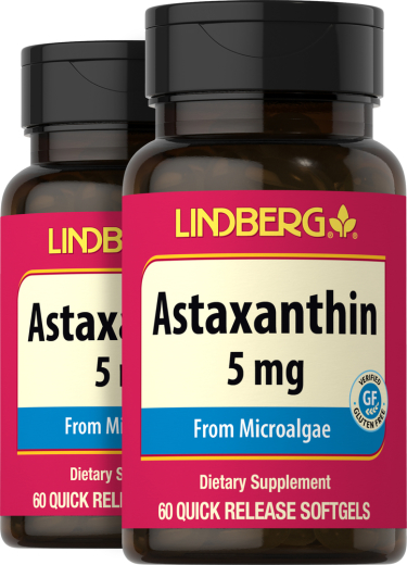 Astaxanthin, 5 mg, 60 Quick Release Softgels, 2  Bottles