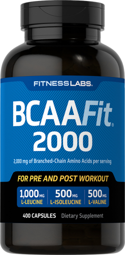 BCAAFit 2000, 2000 mg, 400 Capsules