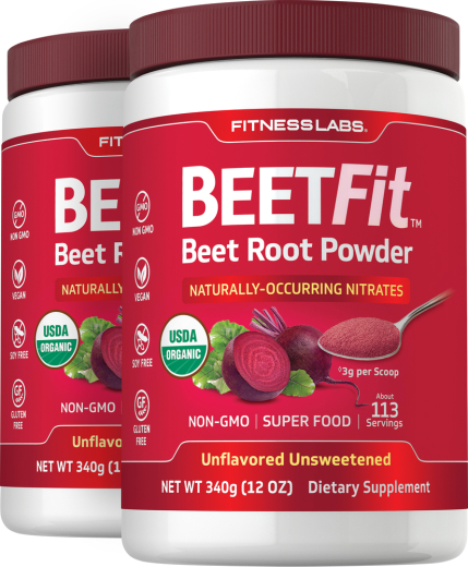 Beet Root Powder (Organic) Beetfit, 340 g (12 oz) Bottle, 2 Bottles