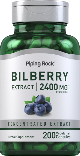 Bilberry Extract, 2400 mg, 200 Vegetarian Capsules