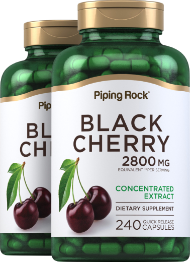 Black Cherry, 2800 mg, 240 Quick Release Capsules, 2  Bottles