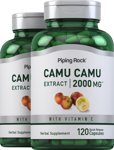 Camu Camu Extract, 2000 mg, 120 Quick Release Capsules, 2  Bottles