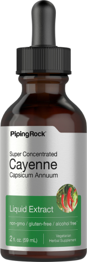 Cayenne Liquid Extract, 2 fl oz (59 mL) Dropper Bottle