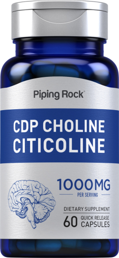 CDP Choline Citicoline, 1000 mg, 60 Quick Release Capsules