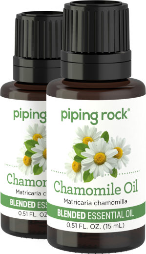 Chamomile Essential Oil Blend (GC/MS Tested), 1/2 fl oz (15 mL) Dropper Bottle, 2  Dropper Bottles