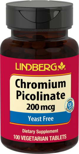 Chromium Picolinate, 200 mcg, 100 Vegetarian Tablets
