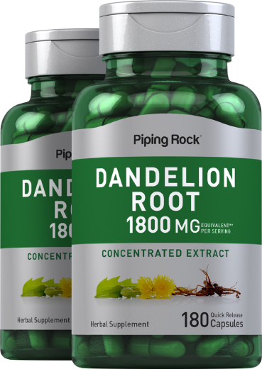 Dandelion Root, 1800 mg, 180 Quick Release Capsules, 2  Bottles