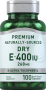 Dry Vitamin E-400 IU (d-Alpha Tocopherol), 100 Quick Release Capsules