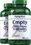 Empty Capsules Size "000", 200 Quick Release Capsules, 2  Bottles