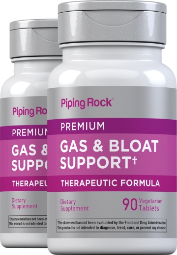 Gas & Bloat Support, 90 Vegetarian Tablets, 2  Bottles