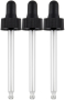 Glass Dropper 3 Pack (Fits 2 oz/59 mL Bottles), 3 Dropper