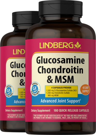 Glucosamine Chondrotin & MSM, 180 Quick Release Capsules, 2 Bottles