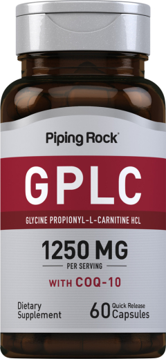 GPLC Glycine Propionyl-L-Carnitine HCl with CoQ10, 1250 mg, 60 Quick Release Capsules