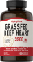 Grass Fed Beef Heart, 3200 mg (per serving), 200 Quick Release Capsules