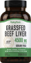 Grass Fed Beef Liver, 4500 mg (per serving), 250 Quick Release Capsules