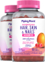 Hair, Skin & Nails (Delicious Fruit), 80 Vegan Gummies, 2  Bottles