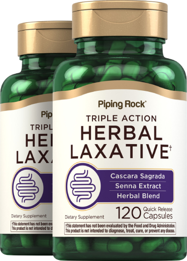 Herbal Laxative, 120 Quick Release Capsules, 2  Bottles