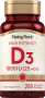 High Potency Vitamin D3, 1000 IU, 250 Quick Release Softgels