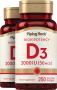 High Potency Vitamin D3, 2000 IU, 250 Quick Release Softgels, 2  Bottles