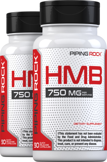 HMB, 750 mg, 90 Quick Release Capsules, 2  Bottles