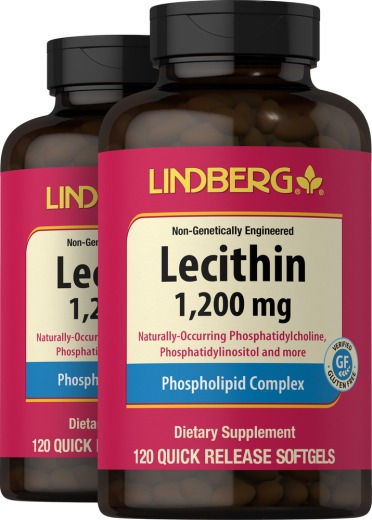 Lecithin Non-GMO, 1200 mg, 120 Quick Release Softgels, 2  Bottles