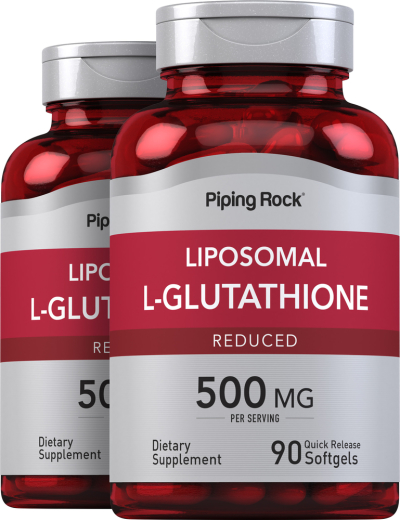 Liposomal L-Glutathione (Reduced), 500 mg, 90 Quick Release Softgels, 2 Bottles