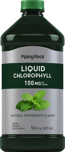 Liquid Chlorophyll (Natural Peppermint), 100 mg, 16 fl oz (473 mL) Bottle