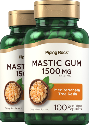 Mastic Gum, 1500 mg, 100 Quick Release Capsules, 2  Bottles