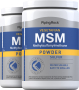 MSM + Sulfur Powder, 3000 mg (per serving), 16 oz (454 g) Bottles, 2  Bottles