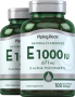 Natural Vitamin E, 1000 IU, 100 Quick Release Softgels, 2  Bottles