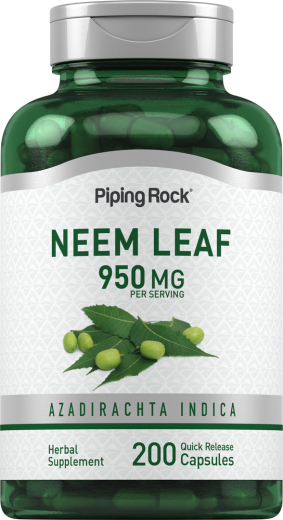 Neem Leaf, 950 mg, 200 Quick Release Capsules