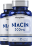 Niacin, 500 mg, 120 Quick Release Capsules, 2  Bottles