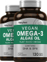 Omega-3 Algae Oil Vegan, 130 Veggie Gels, 2  Bottles