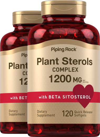 Plant Sterols Complex w/ Beta Sitosterol, 1200 mg, 120 Quick Release Softgels, 2  Bottles