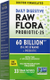 Probiotic 25 Strains 60 Billion plus Prebiotic, 33 Vegan Capsules