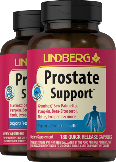 Prostate Support with Graminex, 180 Quick Release Capsules, 2 Bottles