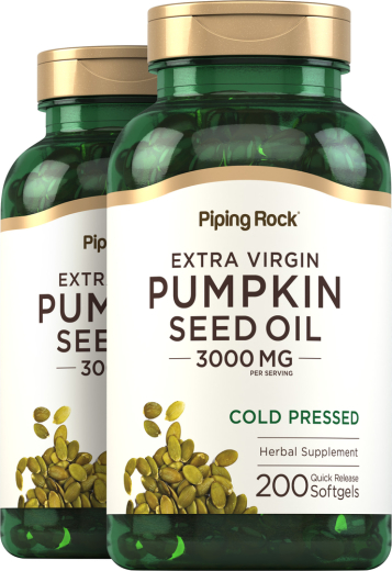 Pumpkin Seed Oil, 3000 mg, 200 Quick Release Softgels, 2  Bottles